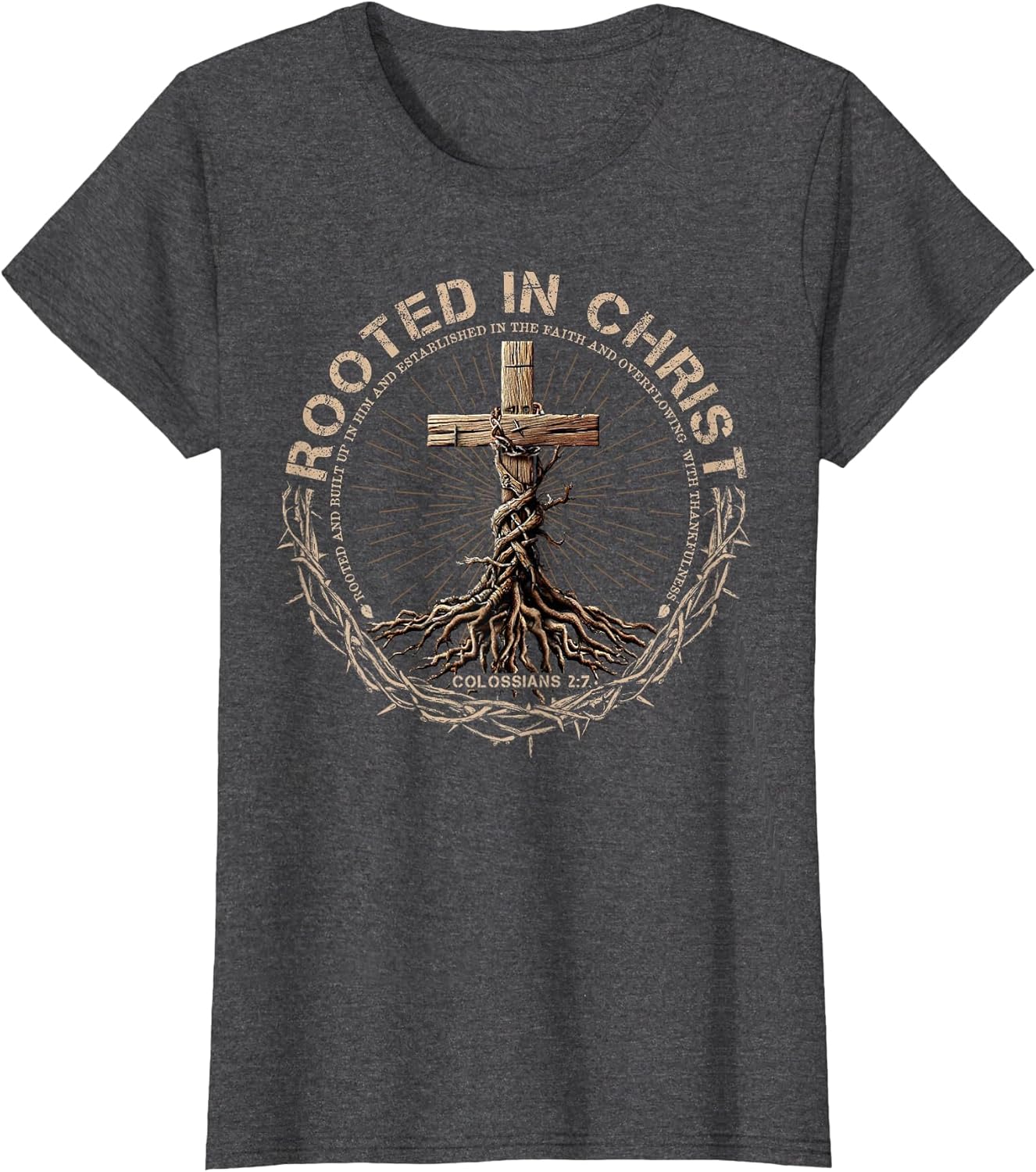 Rooted in Christ Shirt, Jesus Shirts, Christian Cross