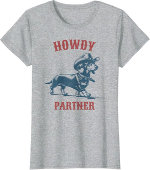 Howdy Partner - Ready for Rodeo - Cowboy Weenie Dachshund