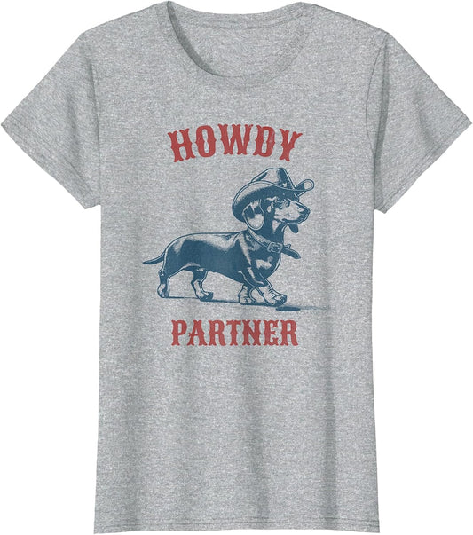 Howdy Partner - Ready for Rodeo - Cowboy Weenie Dachshund