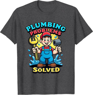 Plumbing Problems Solved Funny Plumber Design
