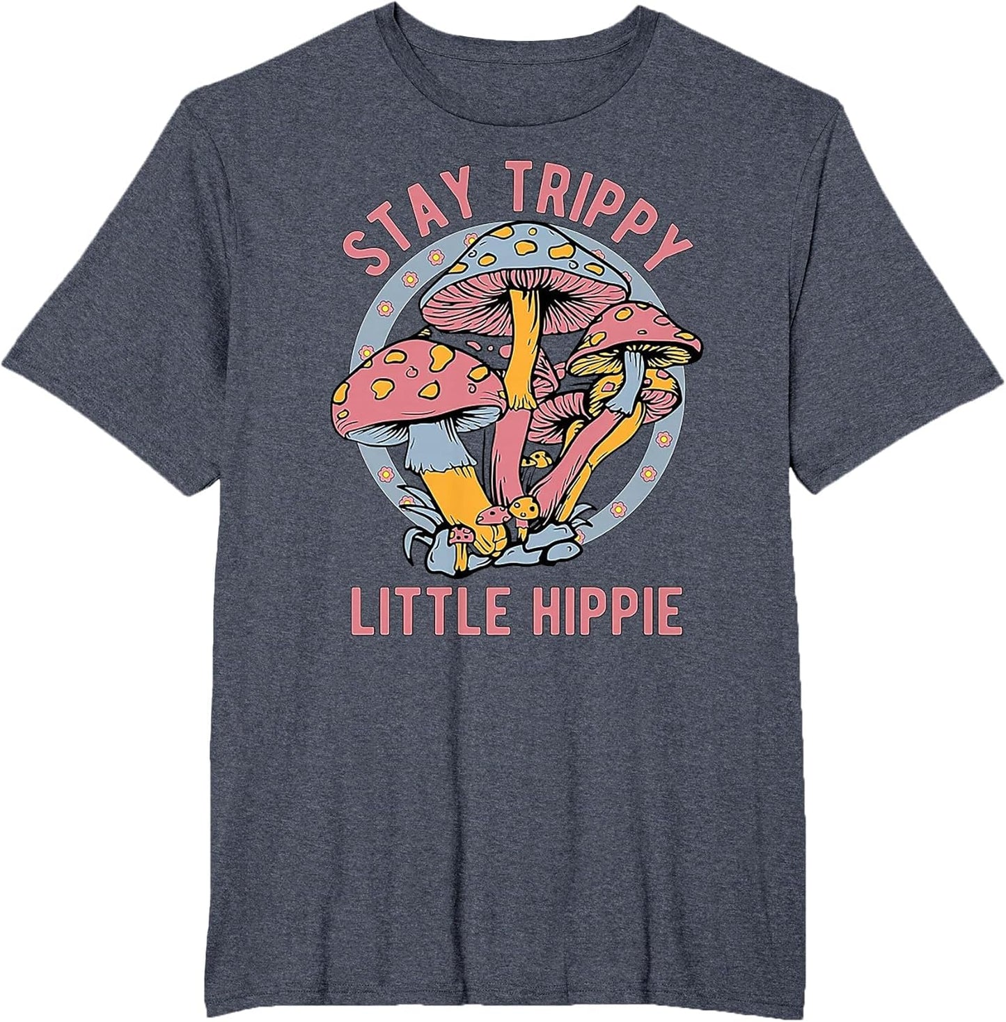 Stay Trippy Little Hippie Retro Mushrooms 60s 70s