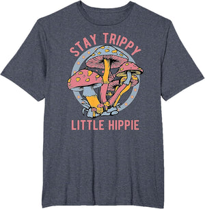 Stay Trippy Little Hippie Retro Mushrooms 60s 70s