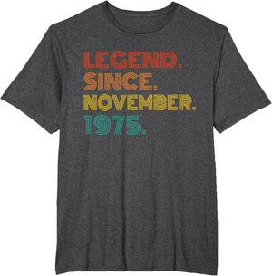 Legend Since November 1975 Birth of Birthday 1975 Legendary