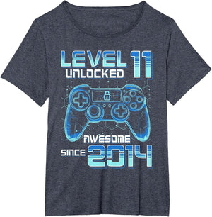 Level 11 Unlocked Video Game Party 11th Birthday Gamer Boys