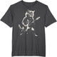Cat Playing Guitar Rock Music Band Cool Graphic Vintage