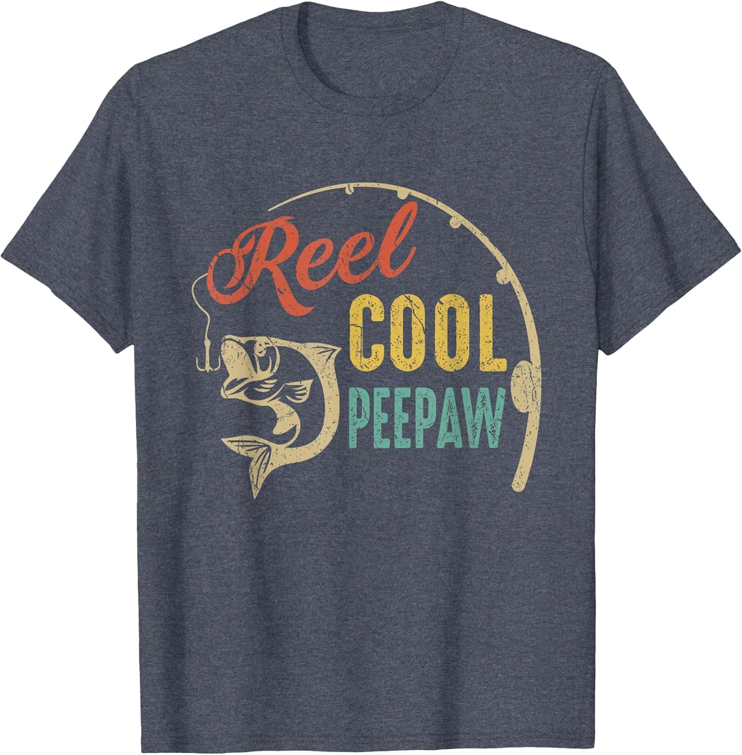 Fathers Day Shirt Vintage Fishing Reel Cool Peepaw