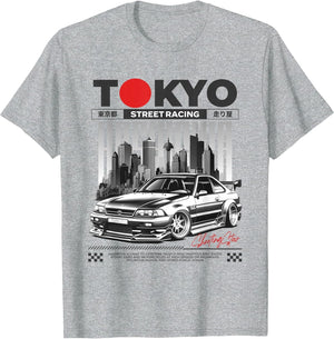 JDM Tokyo Japan Drift Race Car Tuning Retro Vintage Graphic