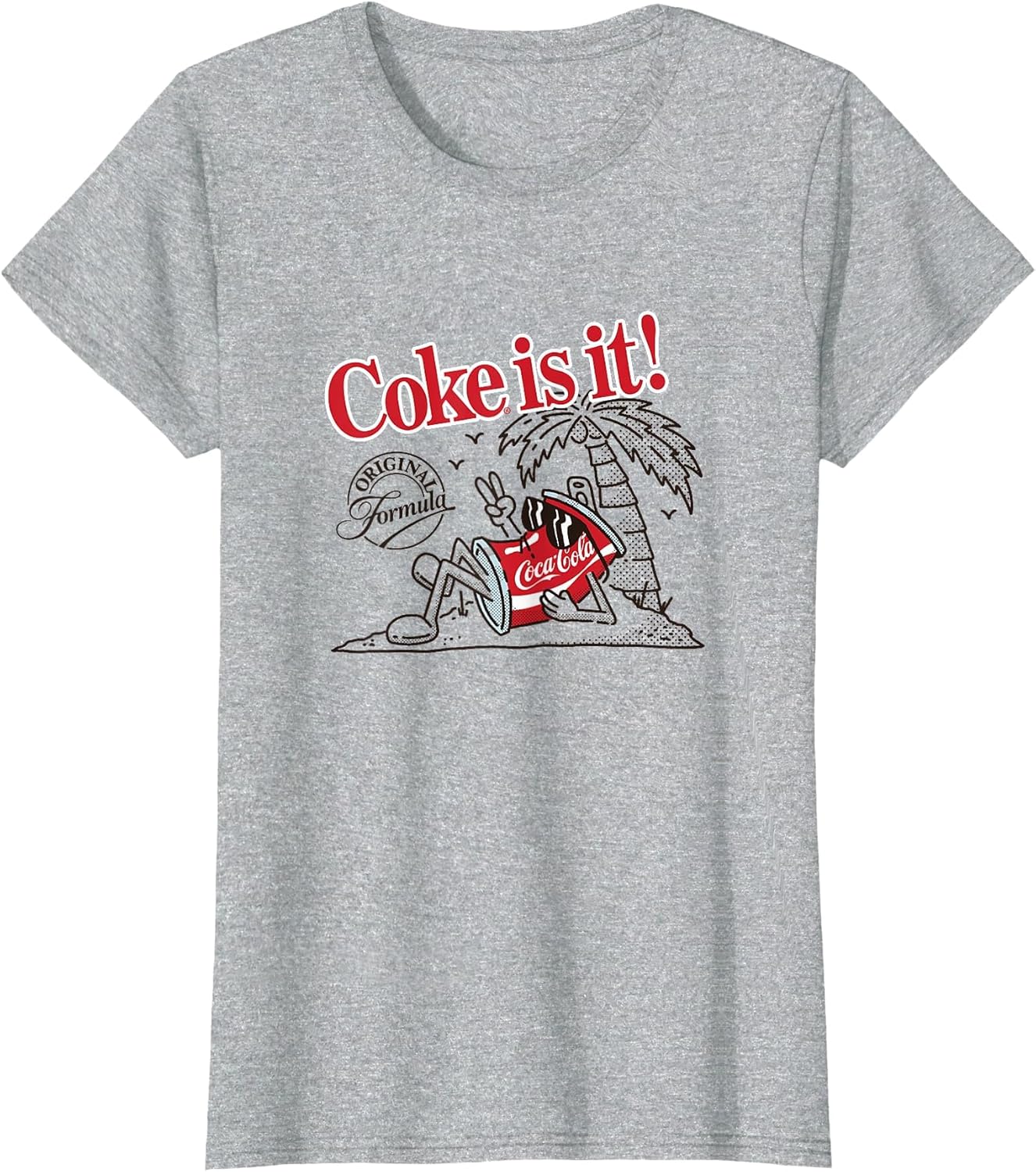 Coca-Cola Original Formula Coke Is It! Beach Retro Cartoon