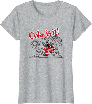 Coca-Cola Original Formula Coke Is It! Beach Retro Cartoon