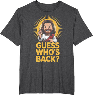 Easter Guess Whos Back Jesus Funny Religious Men Women Kids