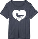 A Cute Purple or Pink Fox , Women's Plus, Heather Blue, 6X