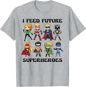 I Feed Future Superheroes School Lunch Lady Squad Funny