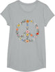 Retro Floral Peace Sign Boho Women Teens Girls Trendy Hippie