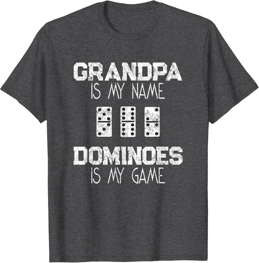 Vintage Double Six Dominoes Game Themed Domino Grandpa