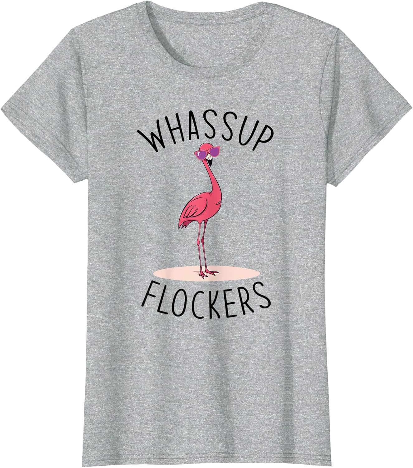 Whassup Flockers? Funny Vintage Pink Flamingo Sunglasses