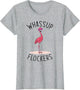 Whassup Flockers? Funny Vintage Pink Flamingo Sunglasses
