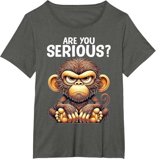 Humor are You Serious Grumpy Funny Monkey Meme