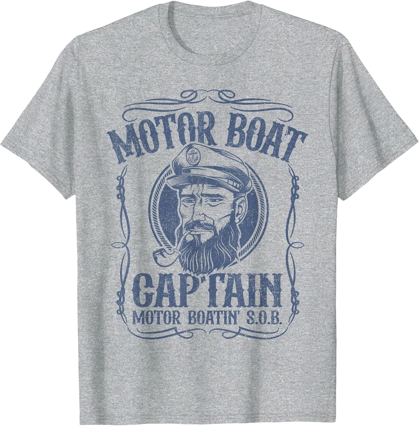 Motor Boat Captain Funny Pontoon Boating Motor Boatin Lake
