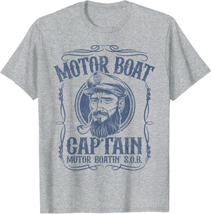 Motor Boat Captain Funny Pontoon Boating Motor Boatin Lake