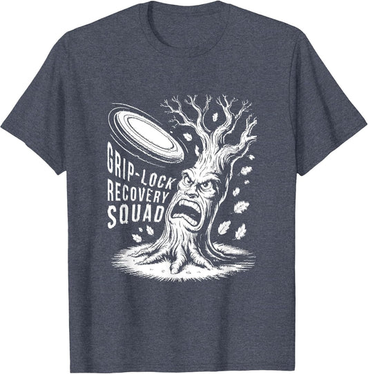 Grip-Lock Recovery Squad Funny Disc Golf Stupid Tree