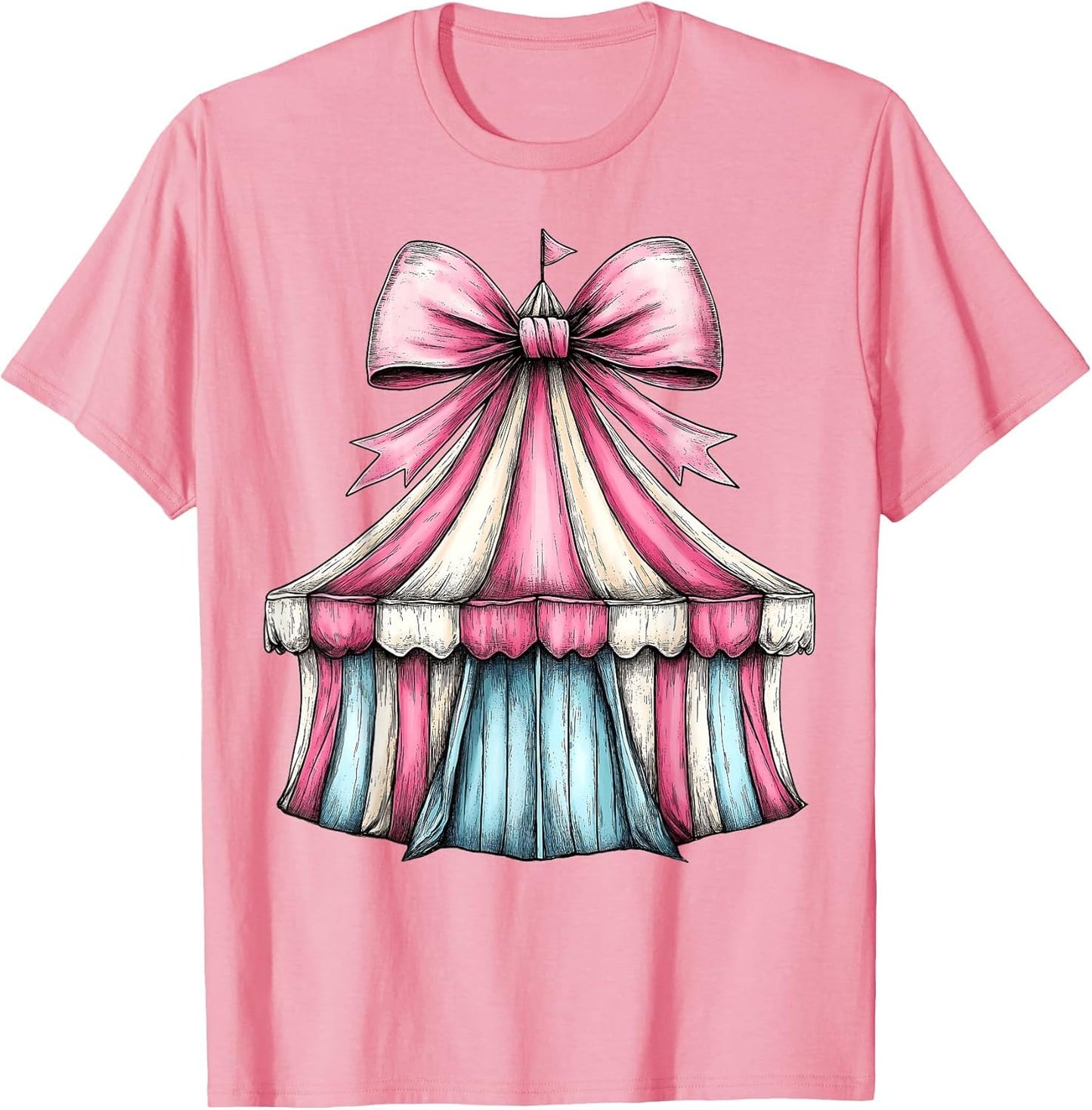 Coquette Bow Circus Carnival Pink Ribbon Mom Mothers Day
