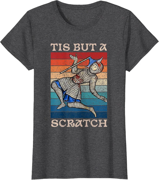 Tis But a Scratch Funny Medieval Knight Humor Joke