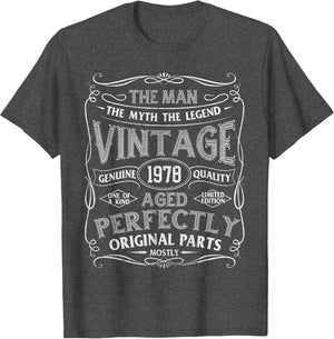 Man Myth Legend Vintage 1978 Year of Birth Birthday
