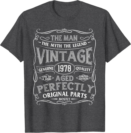Man Myth Legend Vintage 1978 Year of Birth Birthday