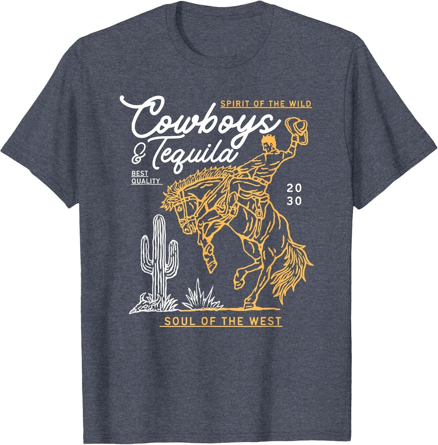 Cowboys and Tequila Country Rodeo Vintage Horse Riding Texas