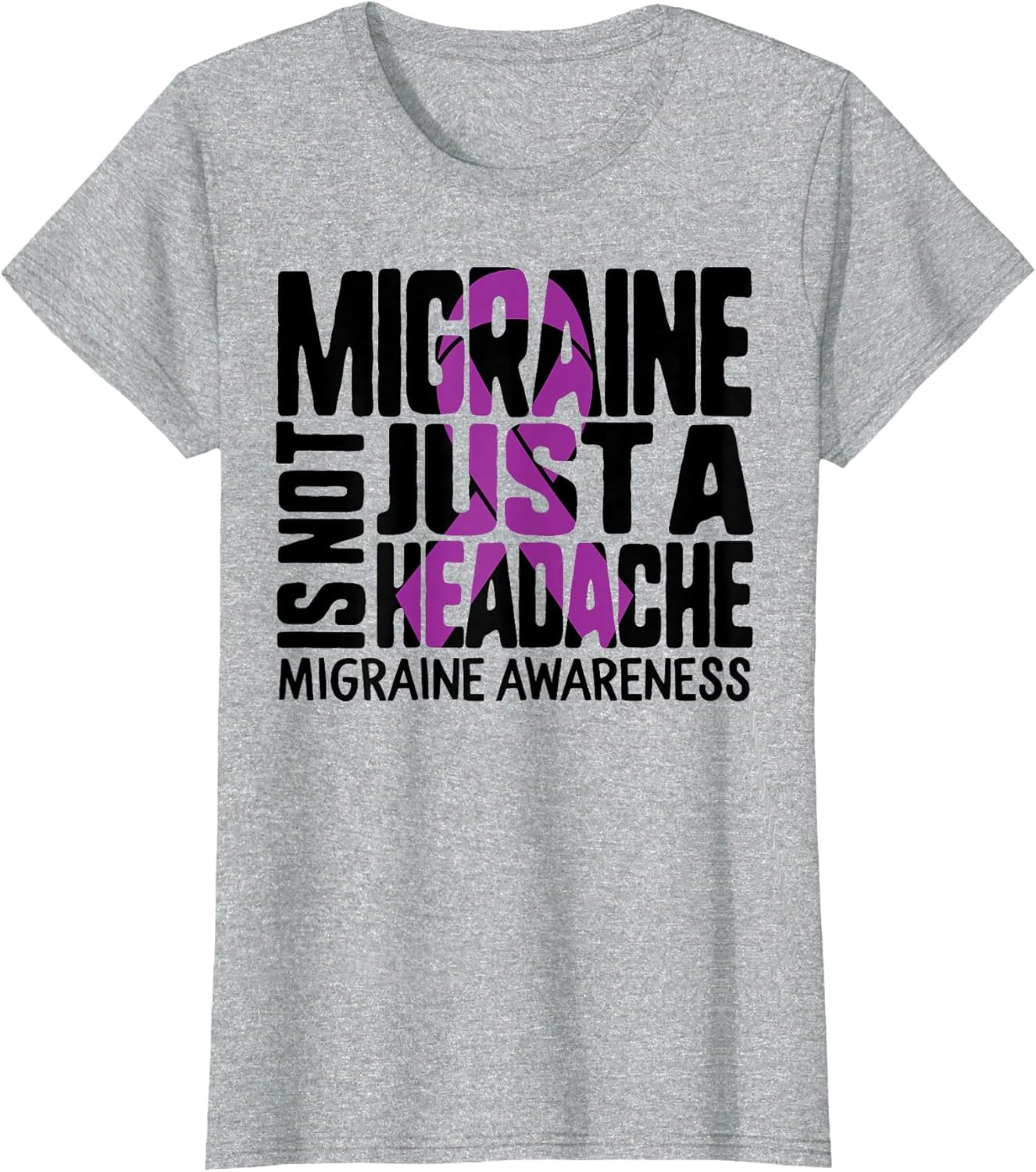 Migraine Awareness Not Just A Headache Purple Ribbon Warrior