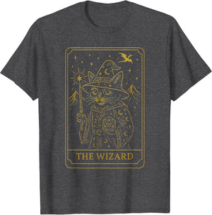 RPG Gamer Wizard D20 Dice Nerdy Geek Cat Men Women Kids