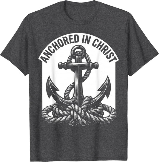 Anchored in Christ Christian Faith Design