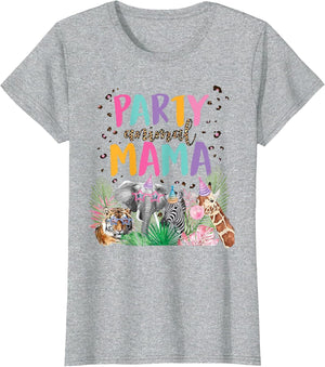 Mama of The Birthday Boy Girl Zoo Theme Animal Party