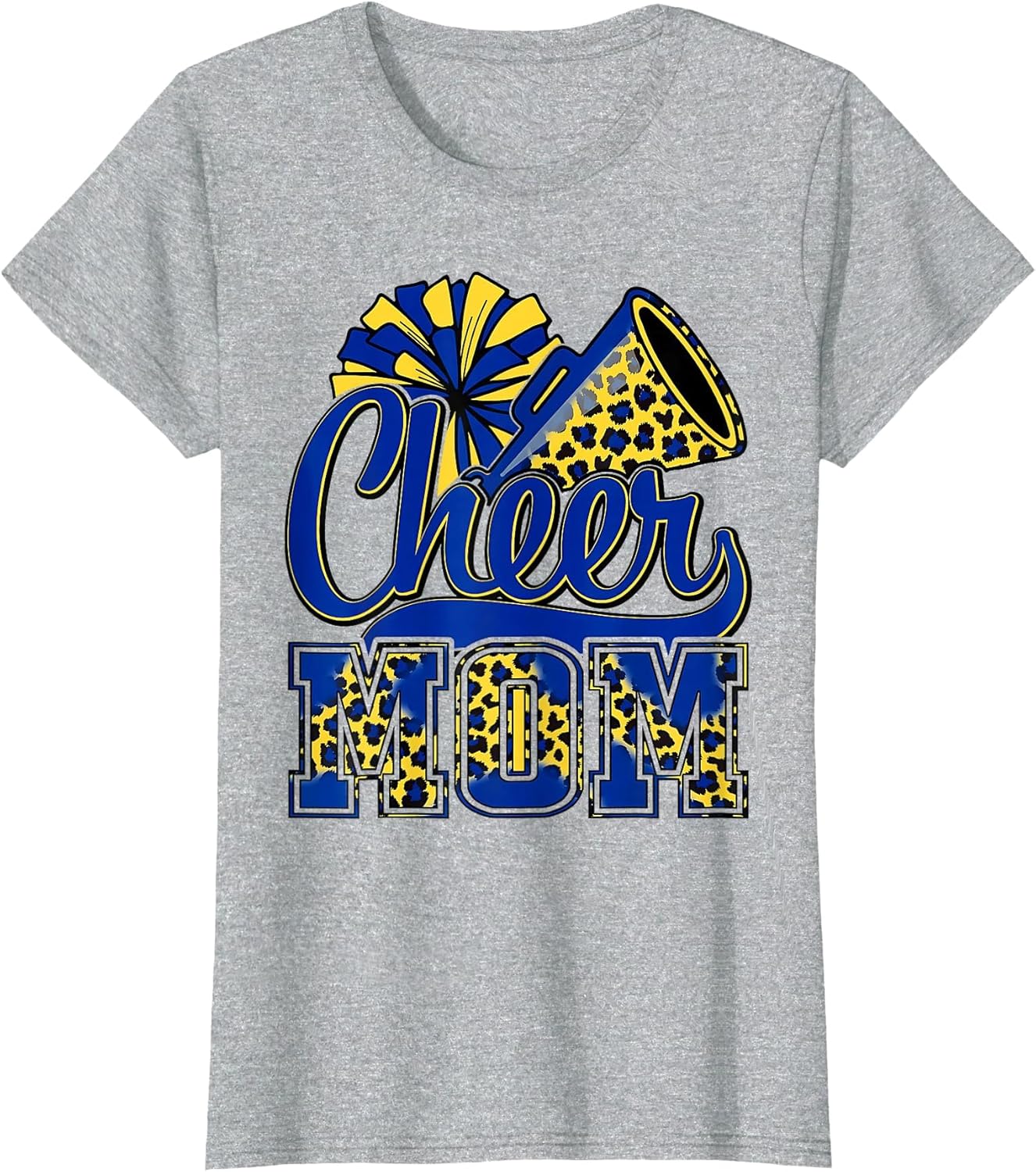 Cheer Mom Blue Gold Cheerleader Game Day Mama Football