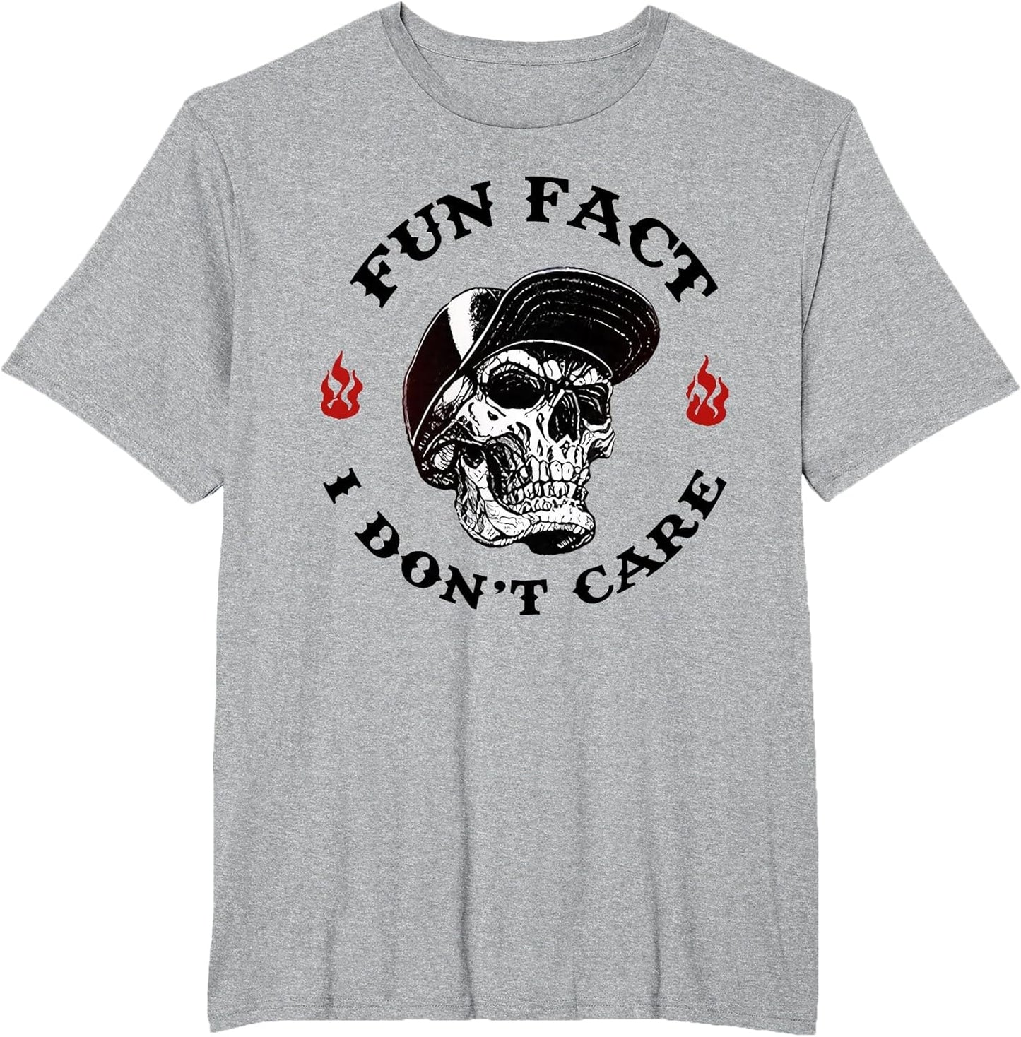 Fun Fact I Don't Care Funny Skeleton Saying Quote Men Women