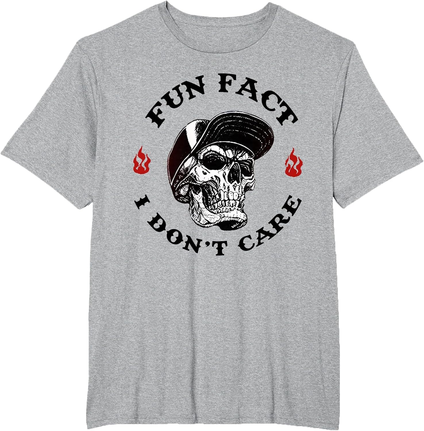 Fun Fact I Don't Care Funny Skeleton Saying Quote Men Women
