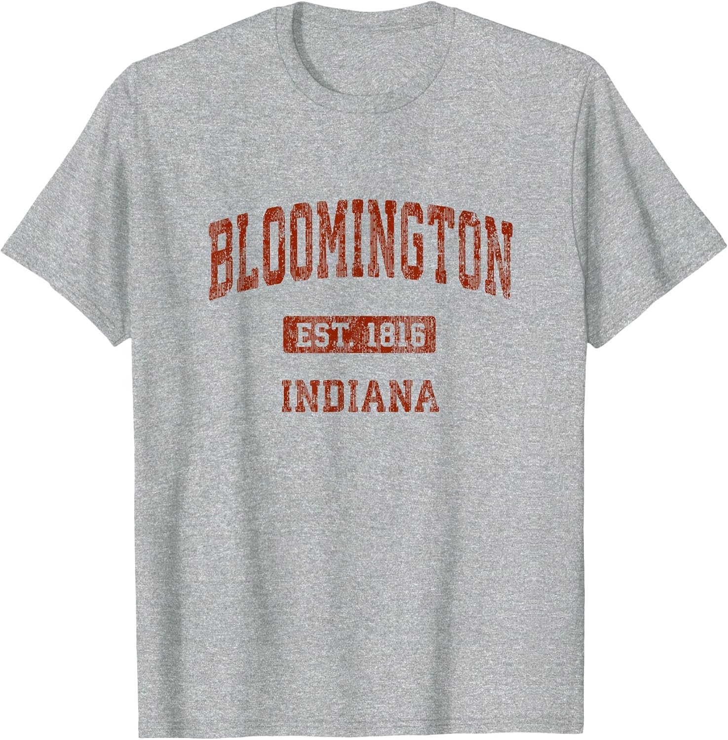Bloomington Indiana in Vintage Athletic Sports Design