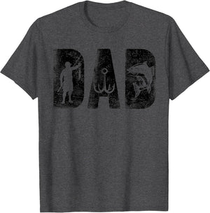 Fishing Dad Birthday Classic Bold Font Fish Daddy