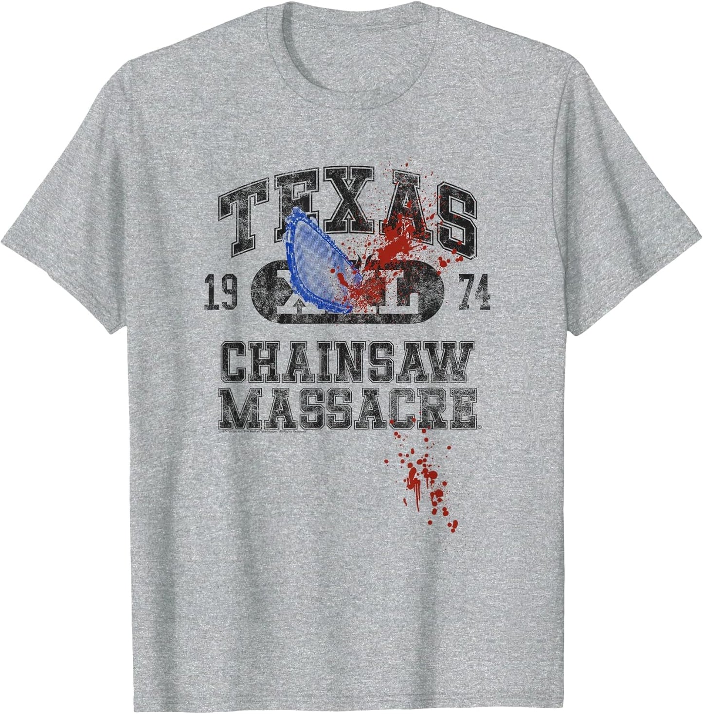 The Texas Chainsaw Massacre Athletic Logo with Chainsaw