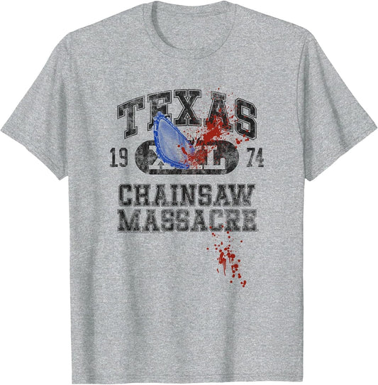 The Texas Chainsaw Massacre Athletic Logo with Chainsaw