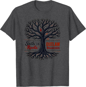 Southern Roots Outlaw Branches Hillbilly Country Graphic