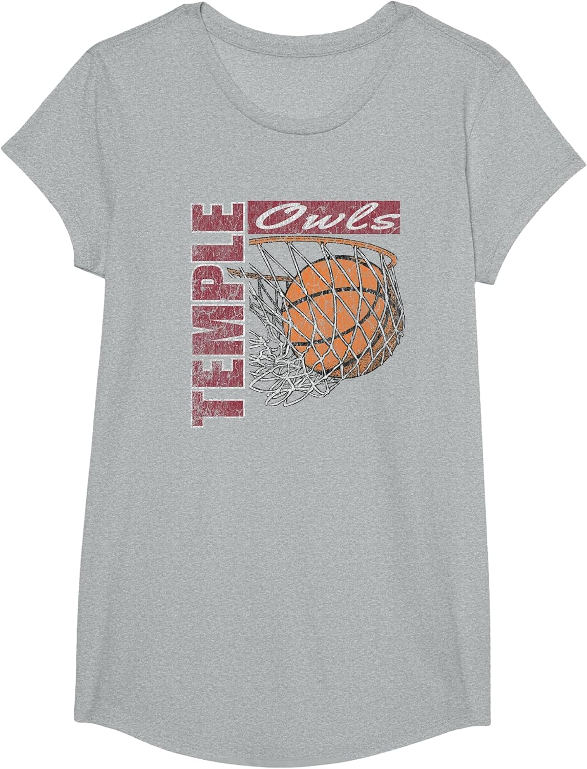 Temple Owls Vintage Basketball 90's Heather Gray