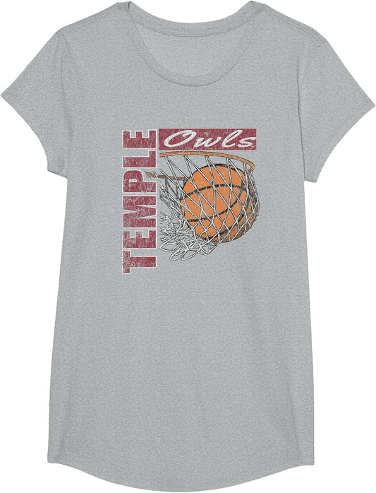 Temple Owls Vintage Basketball 90's Heather Gray