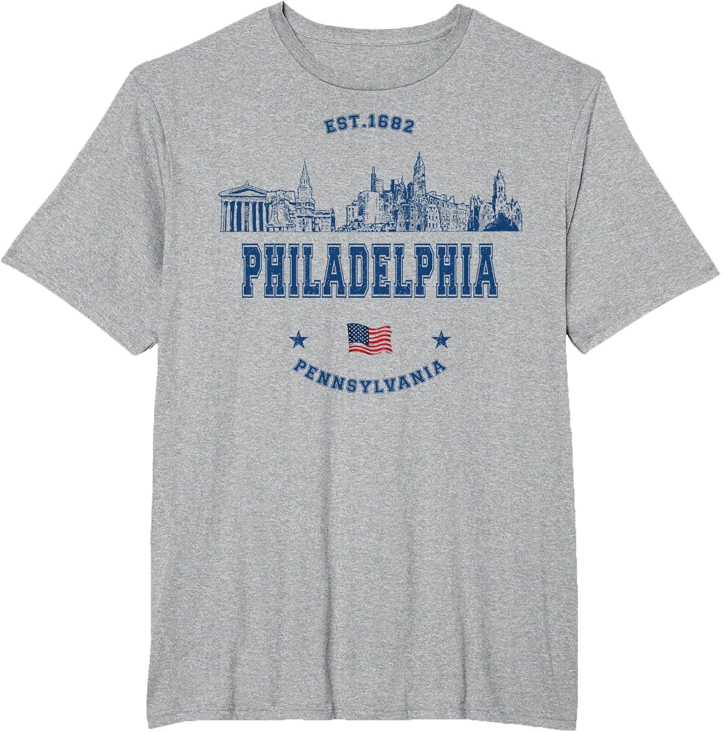 Philadelphia Pennsylvania Vintage Skyline
