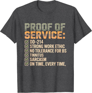 Proof of Service DD-214 Tinnitus Strong Work, Ethic Military