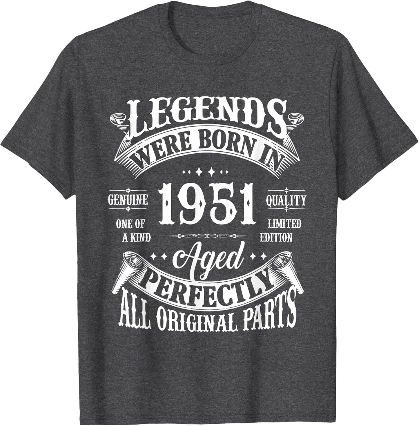 75th Birthday Shirt Vintage Born in 1951 75 Years Old B-Day