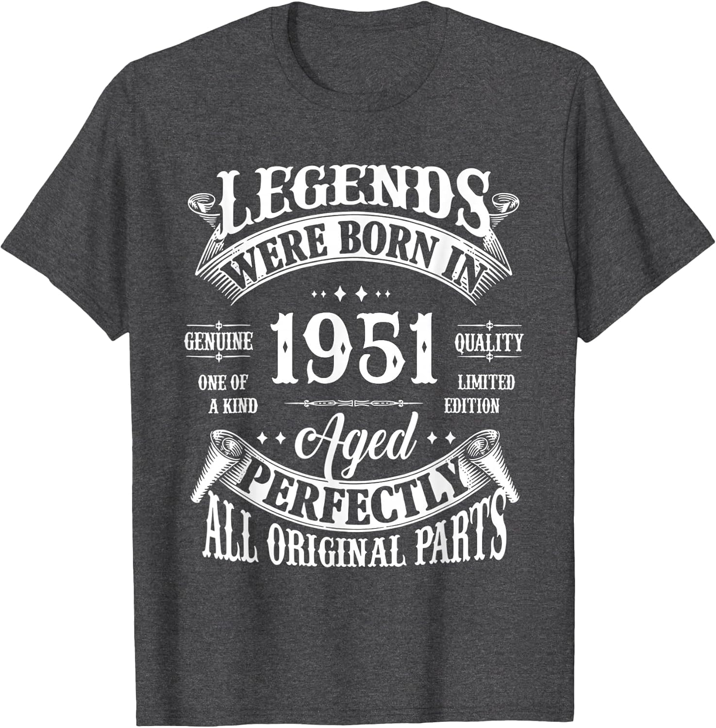 75th Birthday Shirt Vintage Born in 1951 75 Years Old B-Day