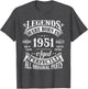 75th Birthday Shirt Vintage Born in 1951 75 Years Old B-Day