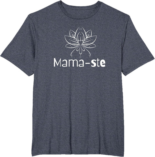 Mama-ste or Namaste Yoga for Moms Lotus -Flower-Pilates Tops