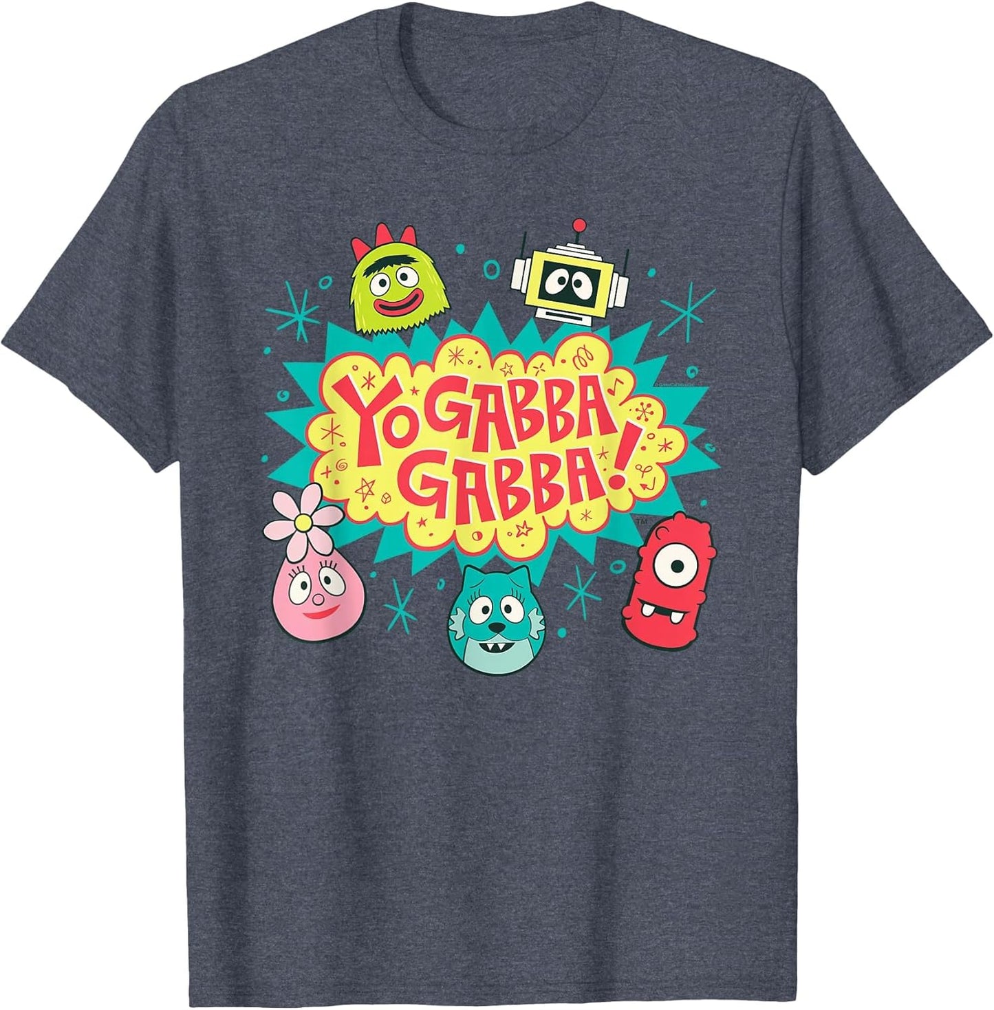 Yo Gabba Gabba! Logo with Character Heads TV Show